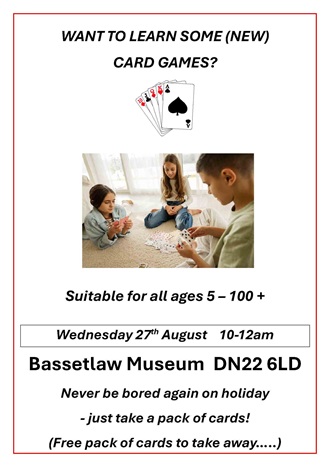 Card Playing at Bassetlaw Museum