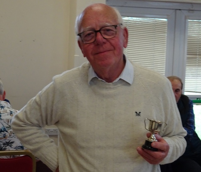 Mike Smith with the Improvers Cup 2022