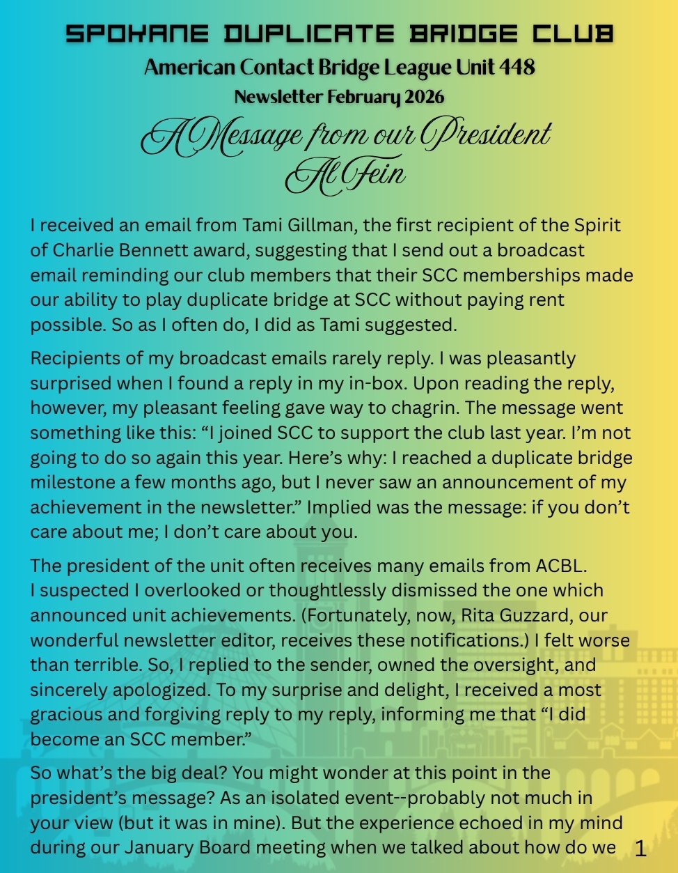 February 2026 Newsletter